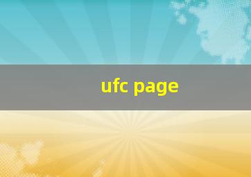 ufc page